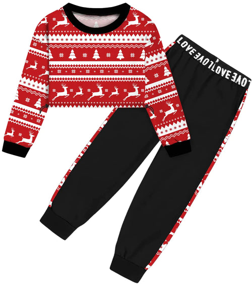 Betusline Girls 2 Piece Outfits Cute Fall Winter Clothing Sets 4-5T