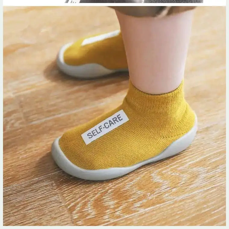 Indoor Socks with Soles for One-Year-Old Girls