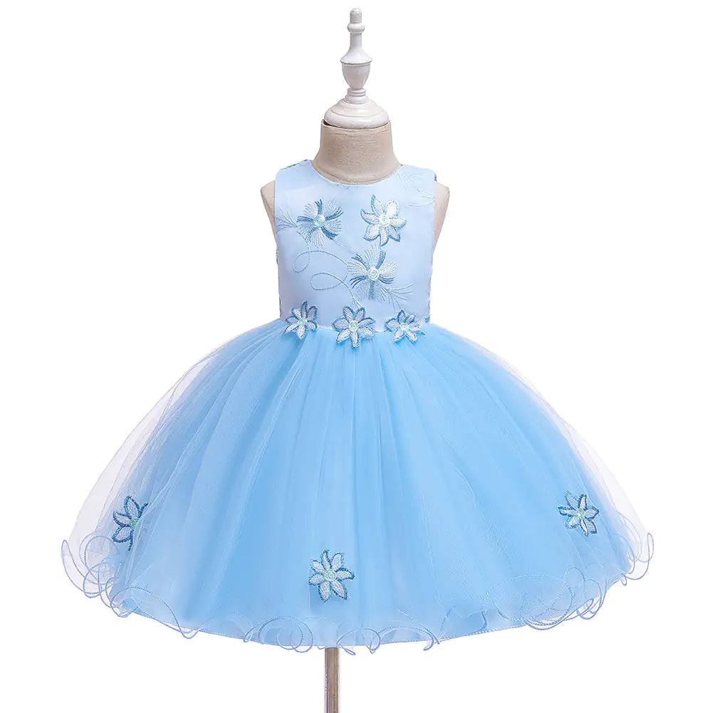 Floral Princess Dress for One Year Old Girls