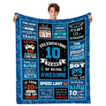 10 Year Old Boy Gifts Gifts for 10 Year Old Boys Kids Blanket 40 x 50 Inches Warm Flannel Throw Blankets for Boys 10 Year Old Boy Birthday Gifts Ideas 10 Year Old Boy Birthday