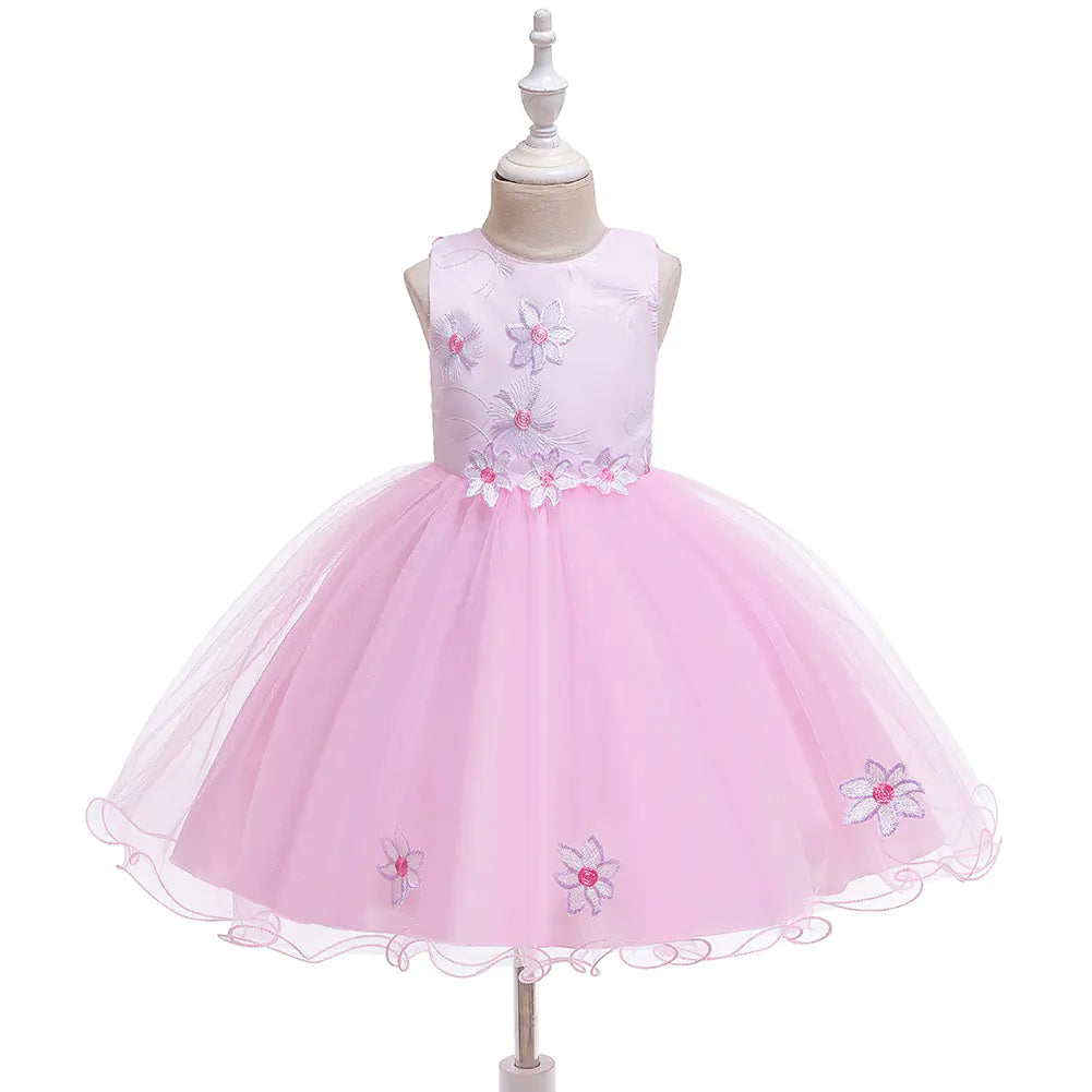 Floral Princess Dress for One Year Old Girls